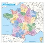 Landkaart Frankrijk staatkundig