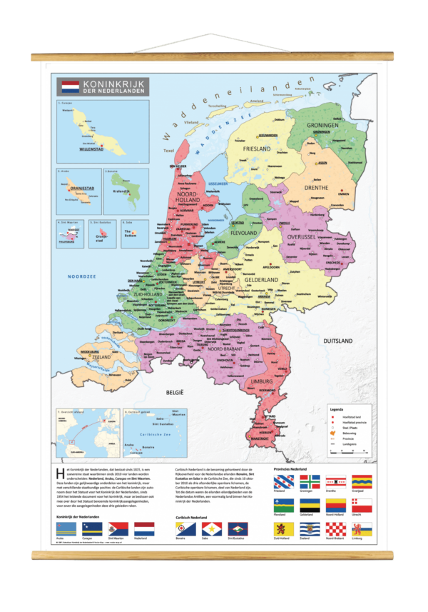 NL 1207 Schoolkaart Koninkrijk der Nederlanden