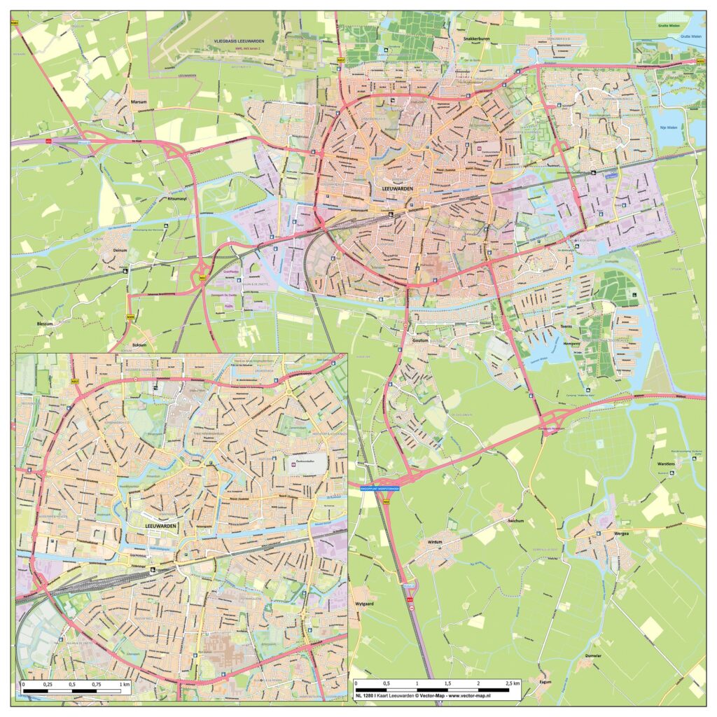 Kaart Leeuwarden